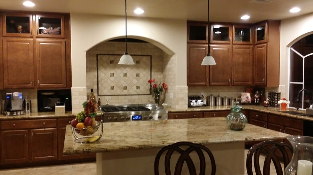Granite kitchen countertops installed