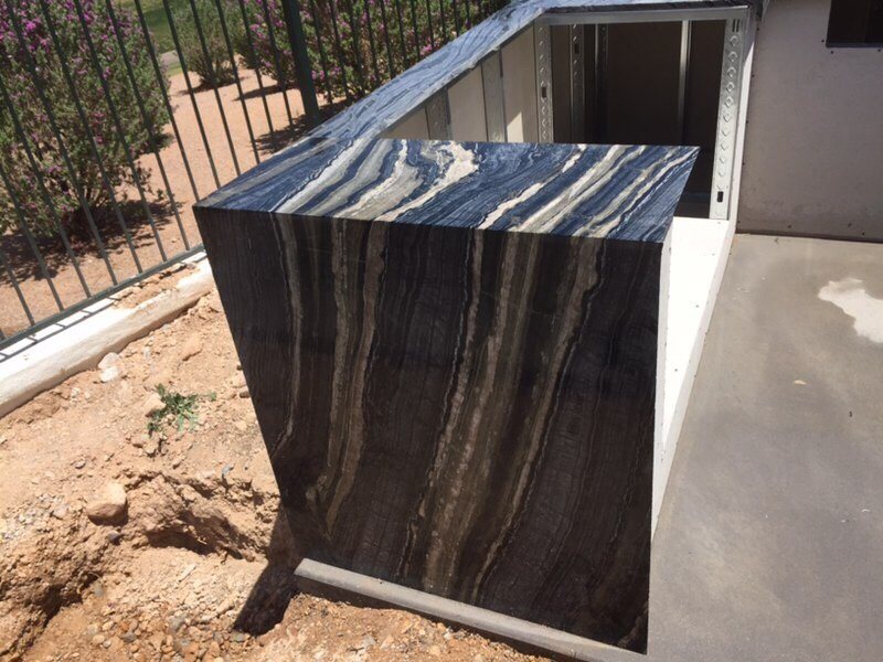 Outdoor BBQ counter